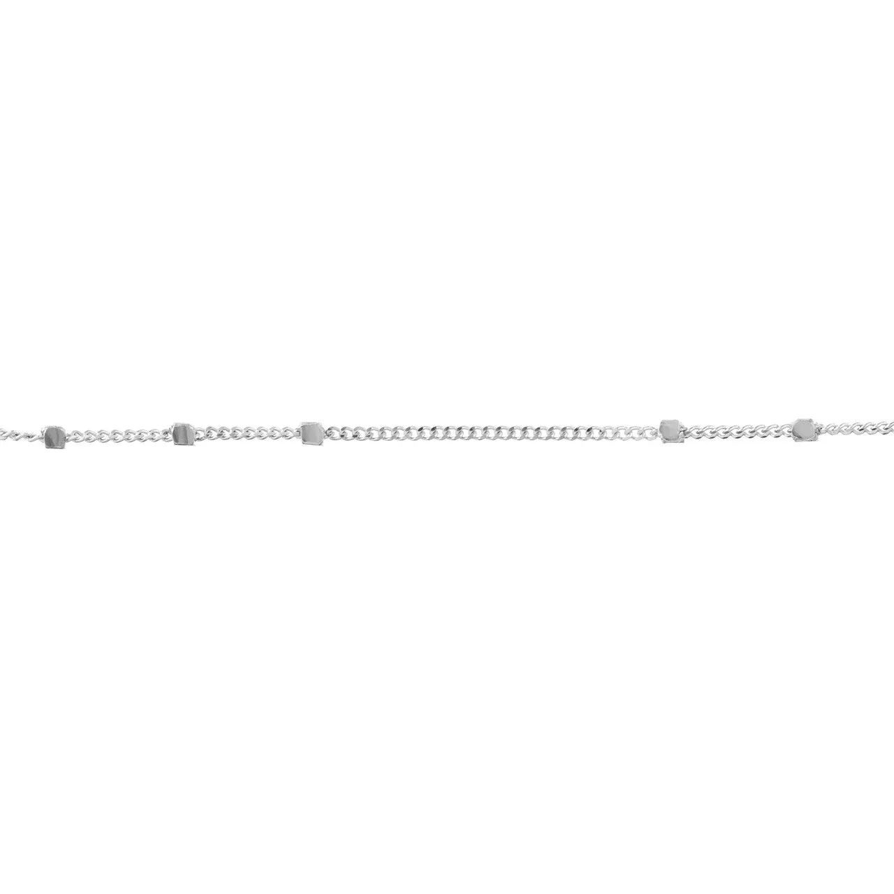 14K Yellow Gold or White Gold 1.35mm Triple Bead Saturn Chain Necklace with Lobster Lock