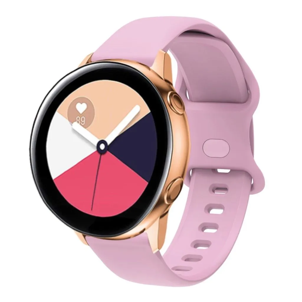 22mm Universal sport silicone watch strap - Pink