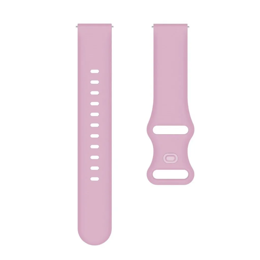 22mm Universal sport silicone watch strap - Pink