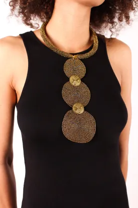 African Statement Round Shape Necklace