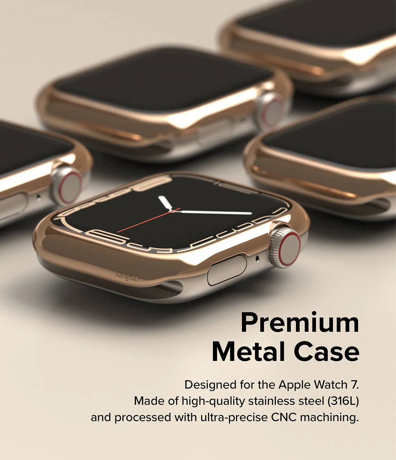 Apple Watch 8 / 7 41mm | Bezel Styling| Rose Gold (41-02)