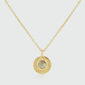 Bali 9ct Gold White Topaz April Birthstone Necklace