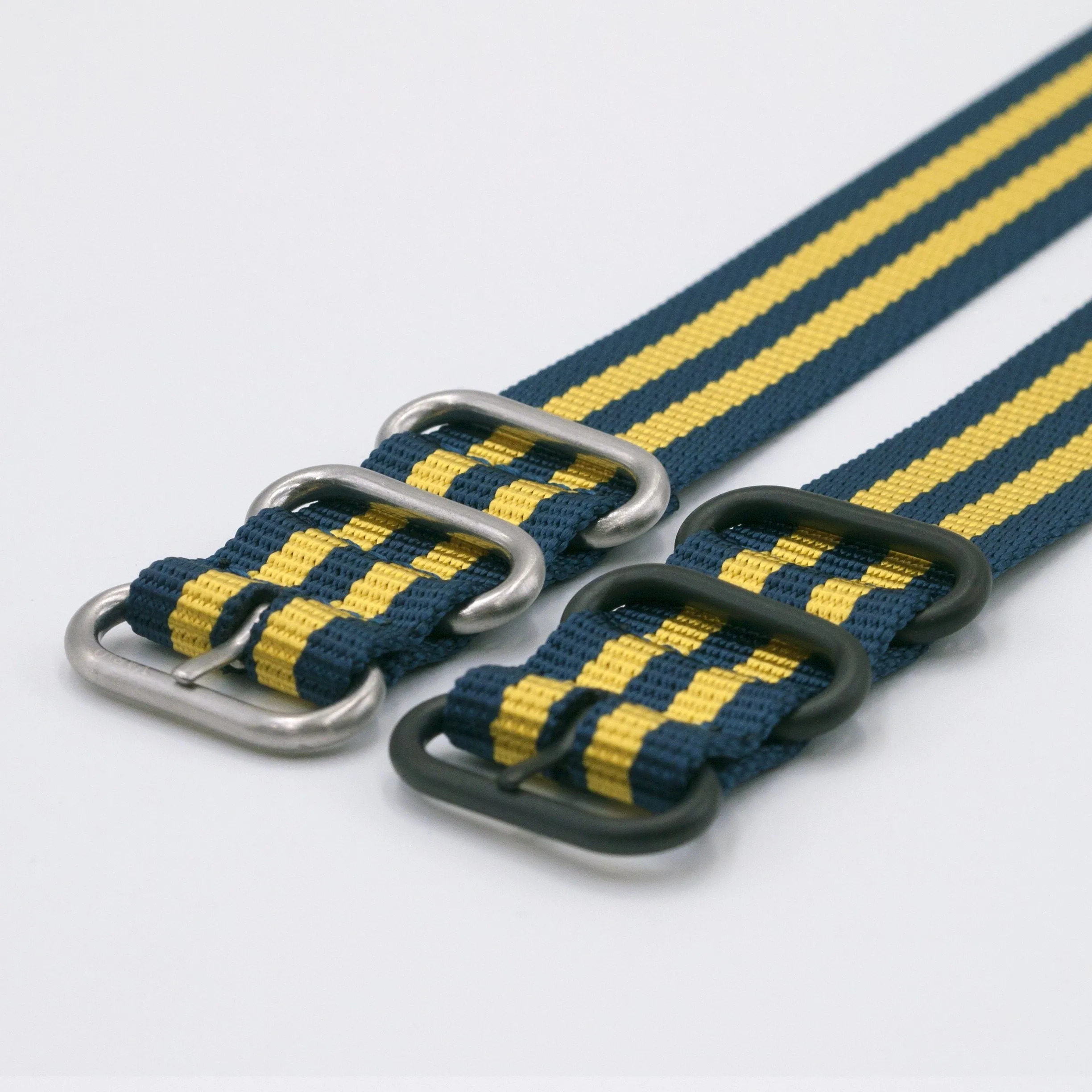 Ballistic Nylon Swedish Stripe Watch Strap with G-Shock Compatible Adapter and Spring Bar Tool