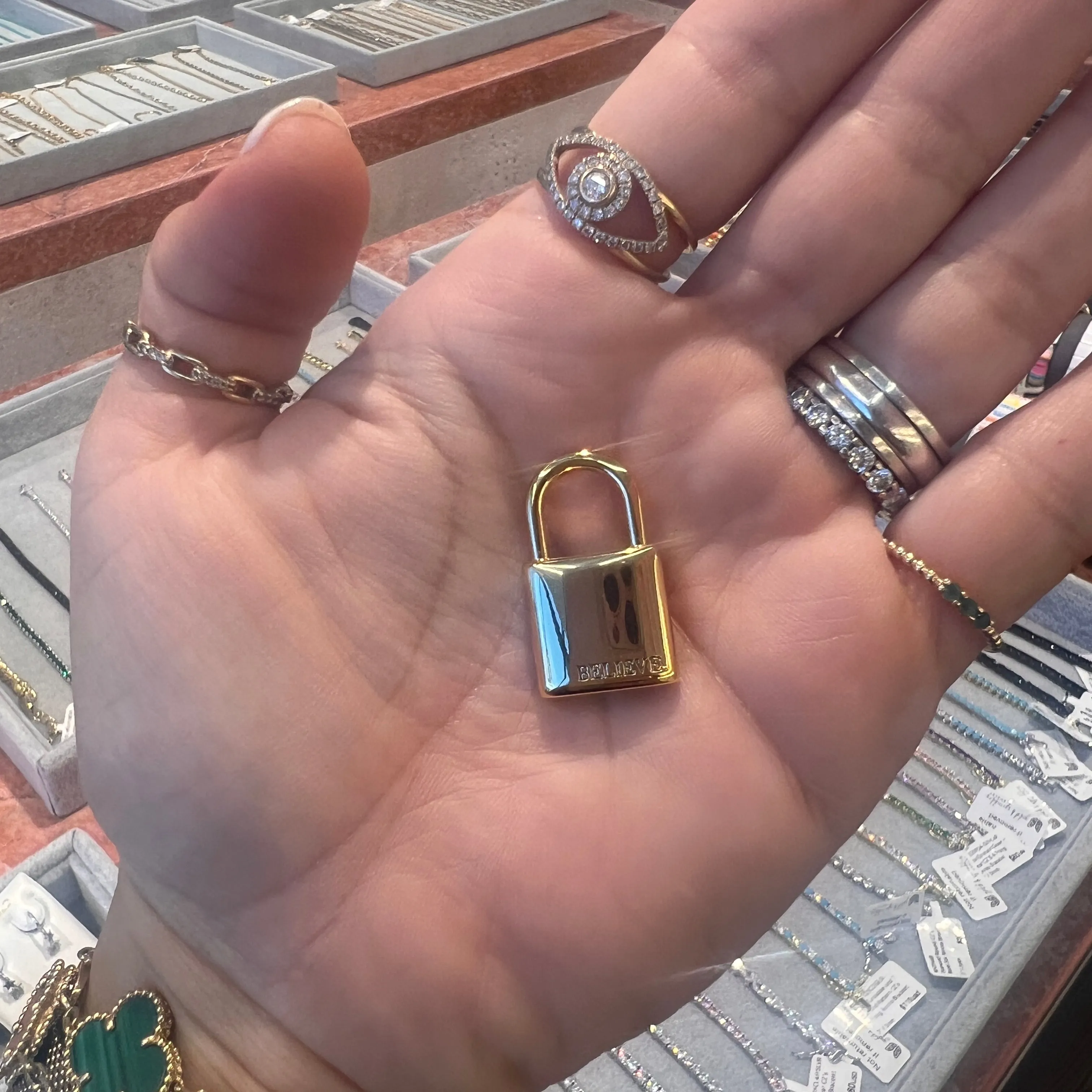 Believe Lock Charm
