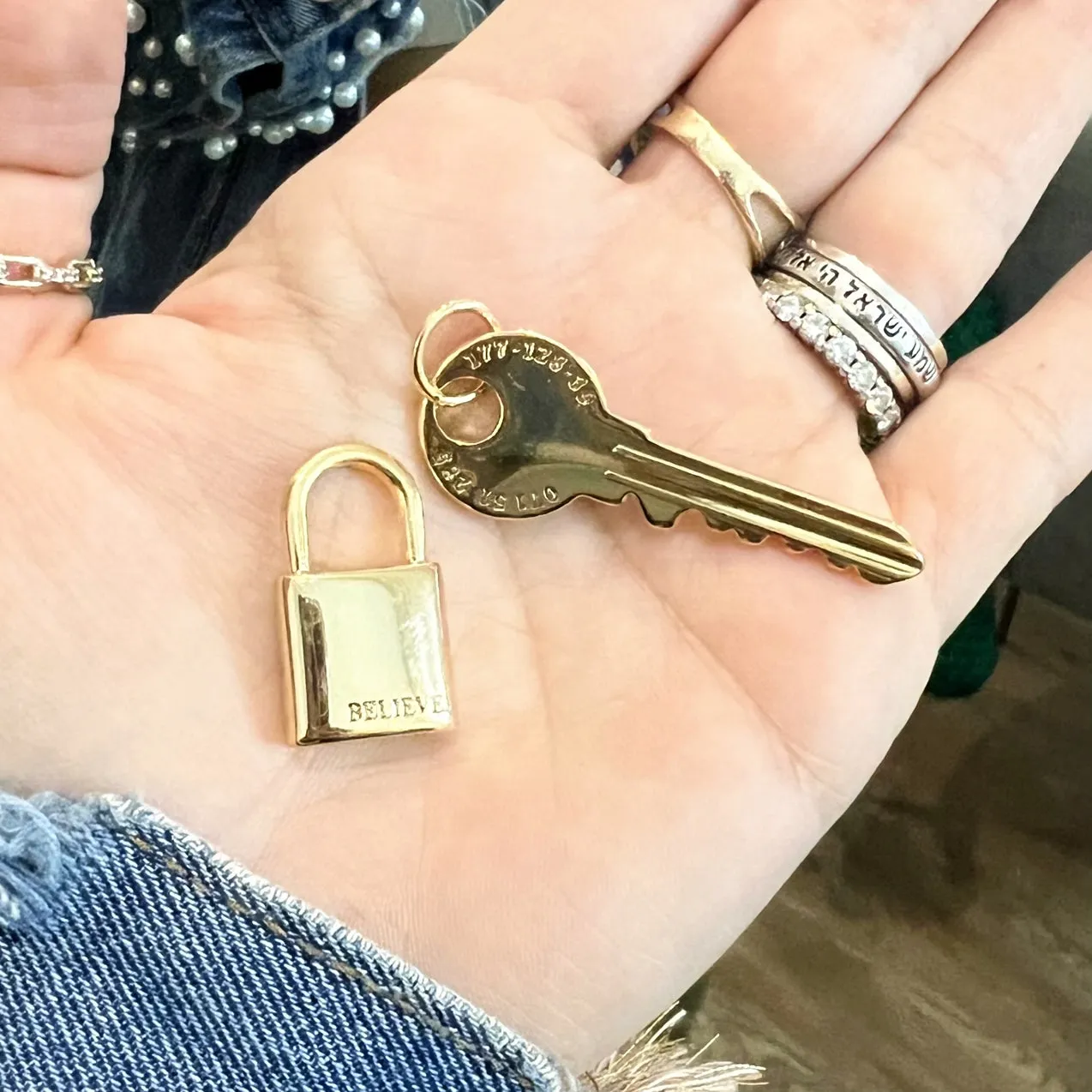Believe Lock Charm