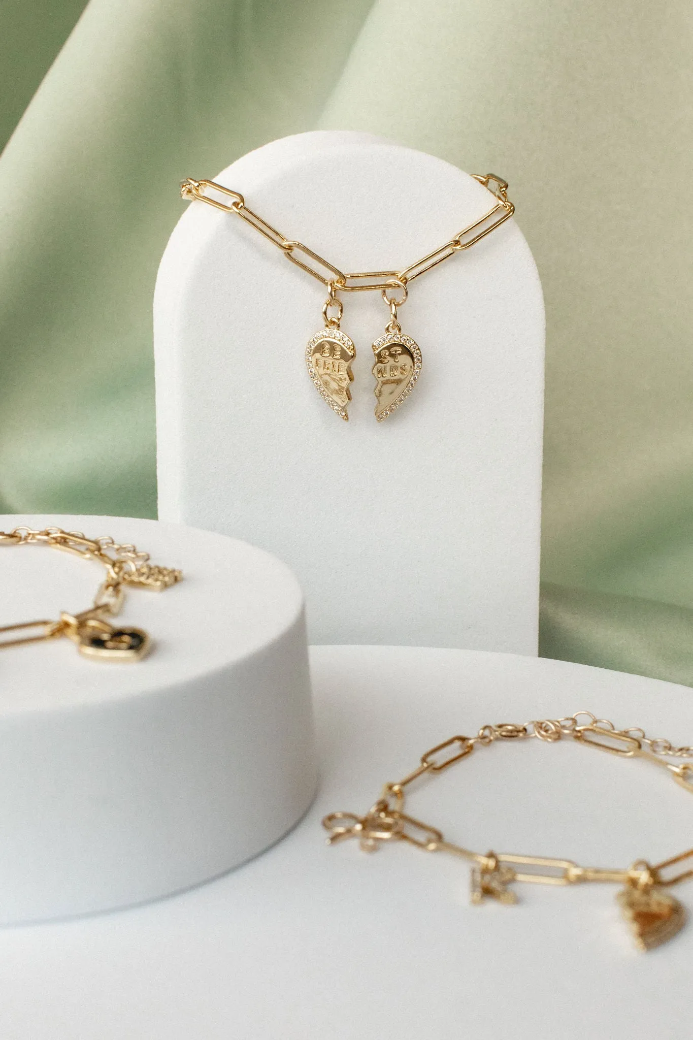 BFF Heart Charm