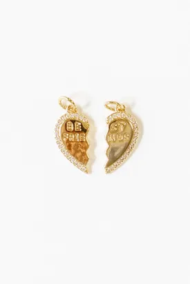 BFF Heart Charm