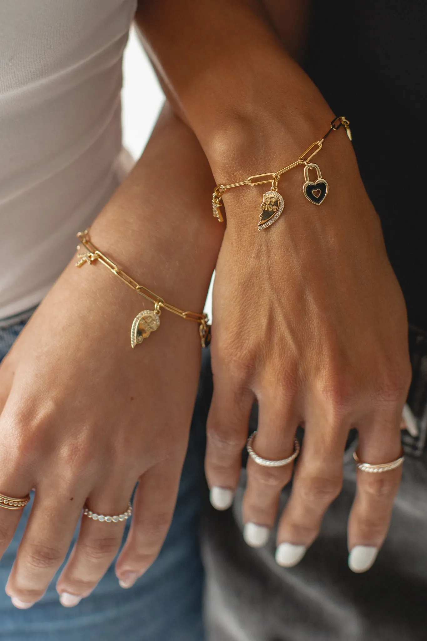 BFF Heart Charm