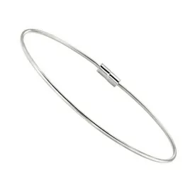 Birth Gems 6.5" Sterling Silver Bangle