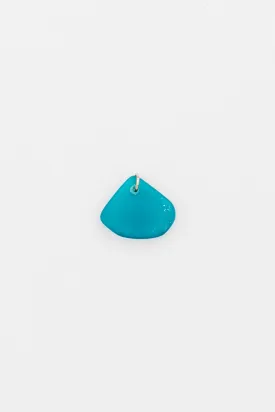 Blue Sea Glass Charm