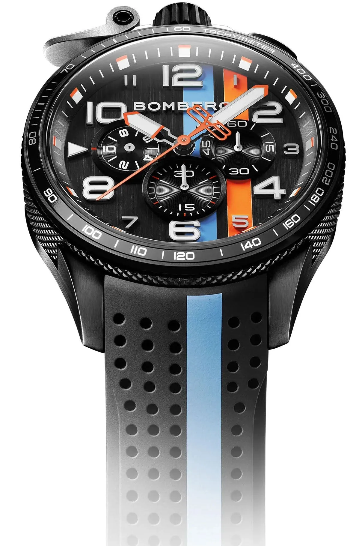 BOM Watch Bolt-68 Racing Light Blue Stripe