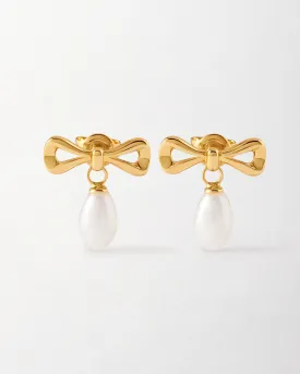 Bow Pearl Earrings