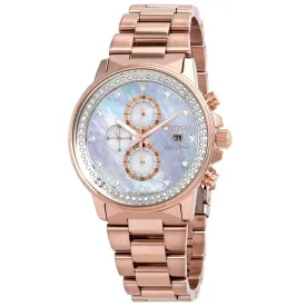 Citizen Chandler Chronograph Eco-Drive Mother of Pearl Diamond Watch FB3003-51Y