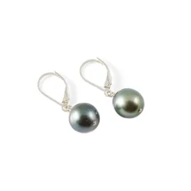 Classic Tahitian Pearl Leverback Drop Earring