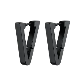 Classic Triangle Huggie Hoop Earrings for Men Women