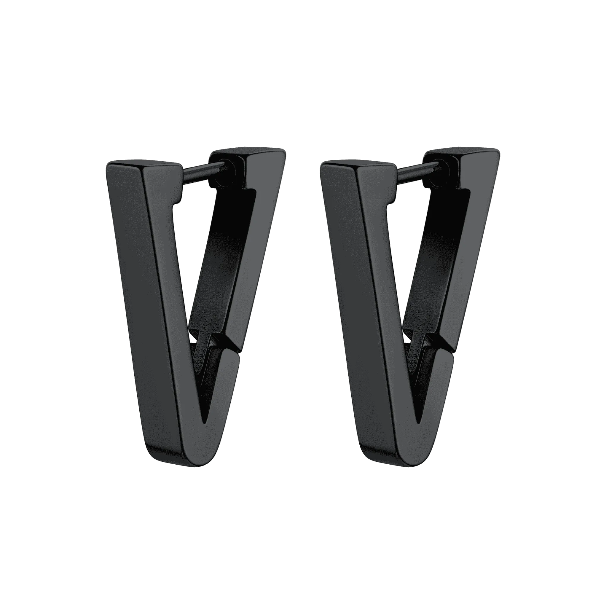 Classic Triangle Huggie Hoop Earrings for Men Women