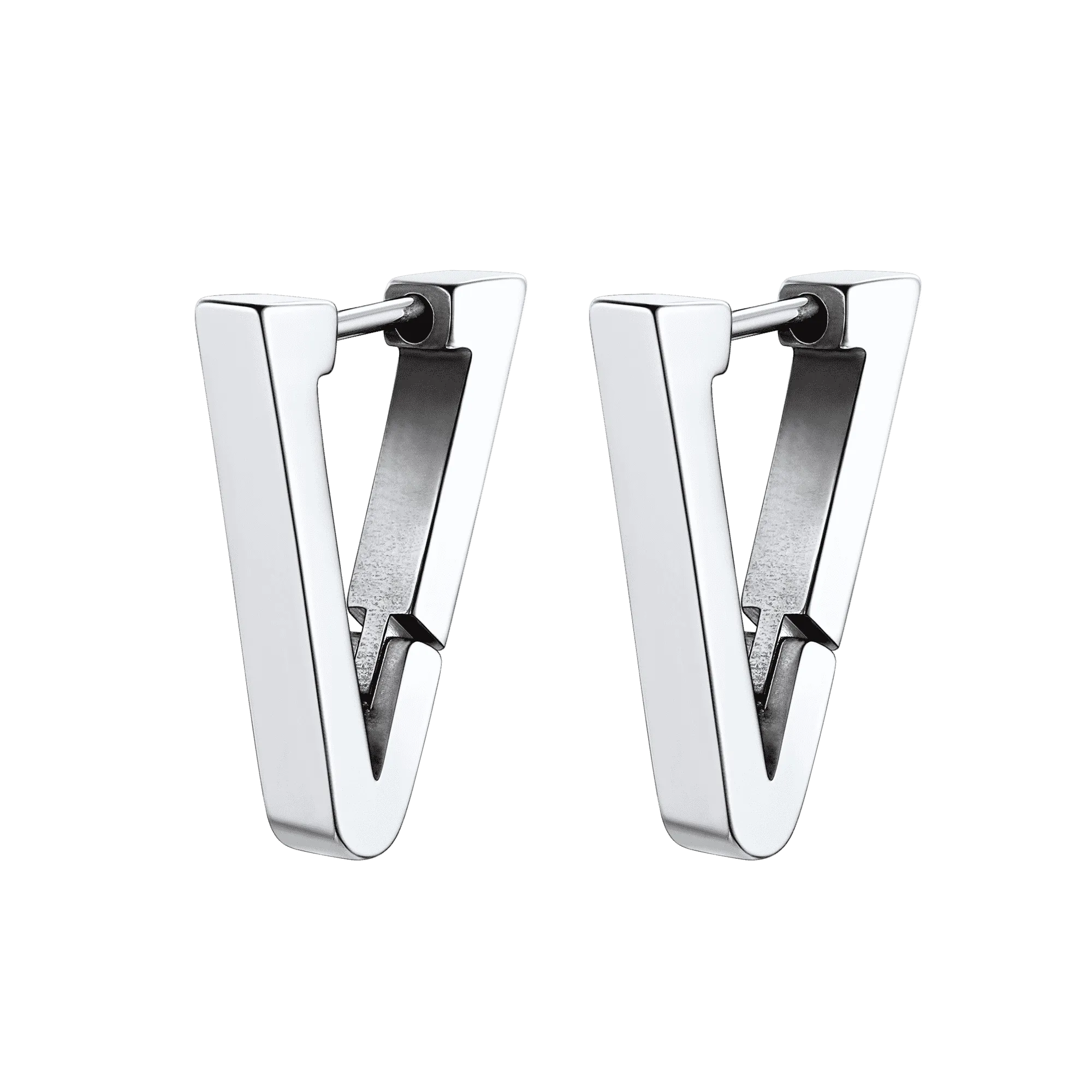 Classic Triangle Huggie Hoop Earrings for Men Women