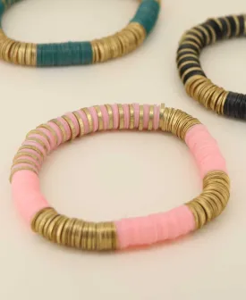 Colorful Heishi Beads Stretch Bracelets