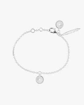 Coral small bracelet silver