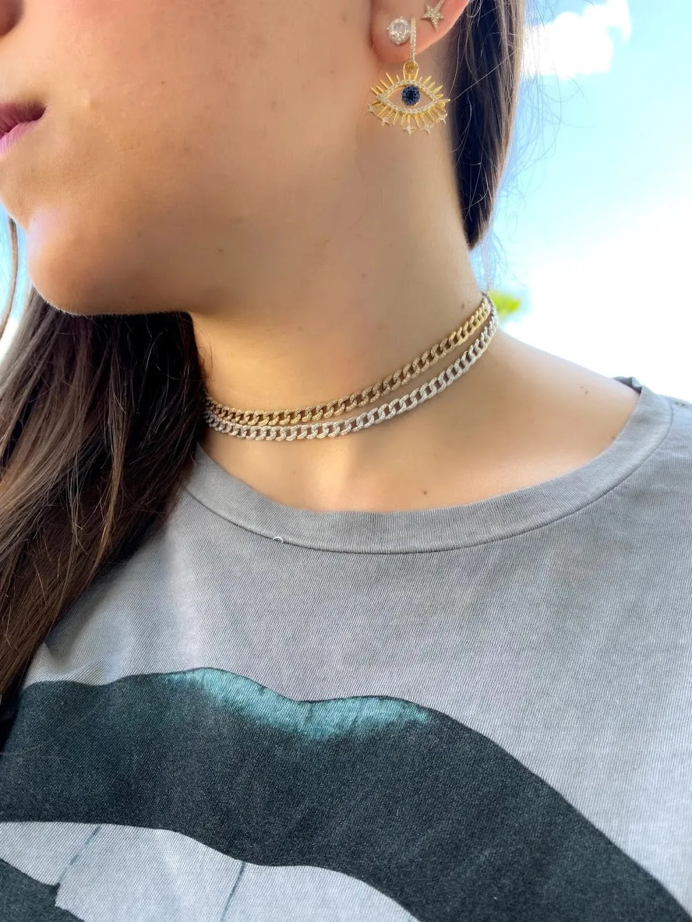 Cuban Chain Diamond Choker