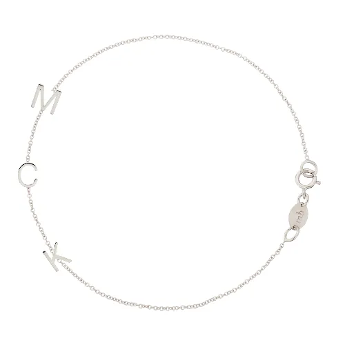 Custom Gold Bracelet - 3 Letters