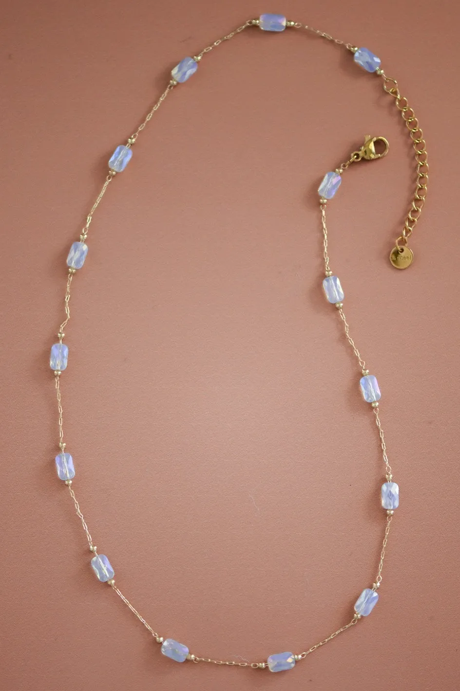 Dainty Crystal Chain Necklace