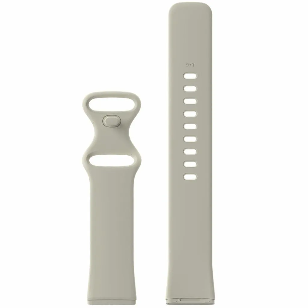 Fitbit Versa 3 / Sense silicone watch band - Beige Size: L