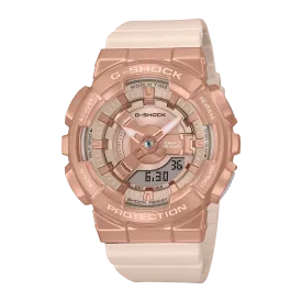 G-Shock Analog Digital Rose Gold Dial Pink Resin Band Watch GMS110PG-4A