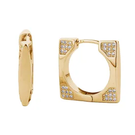 Geometric Hoop Earring