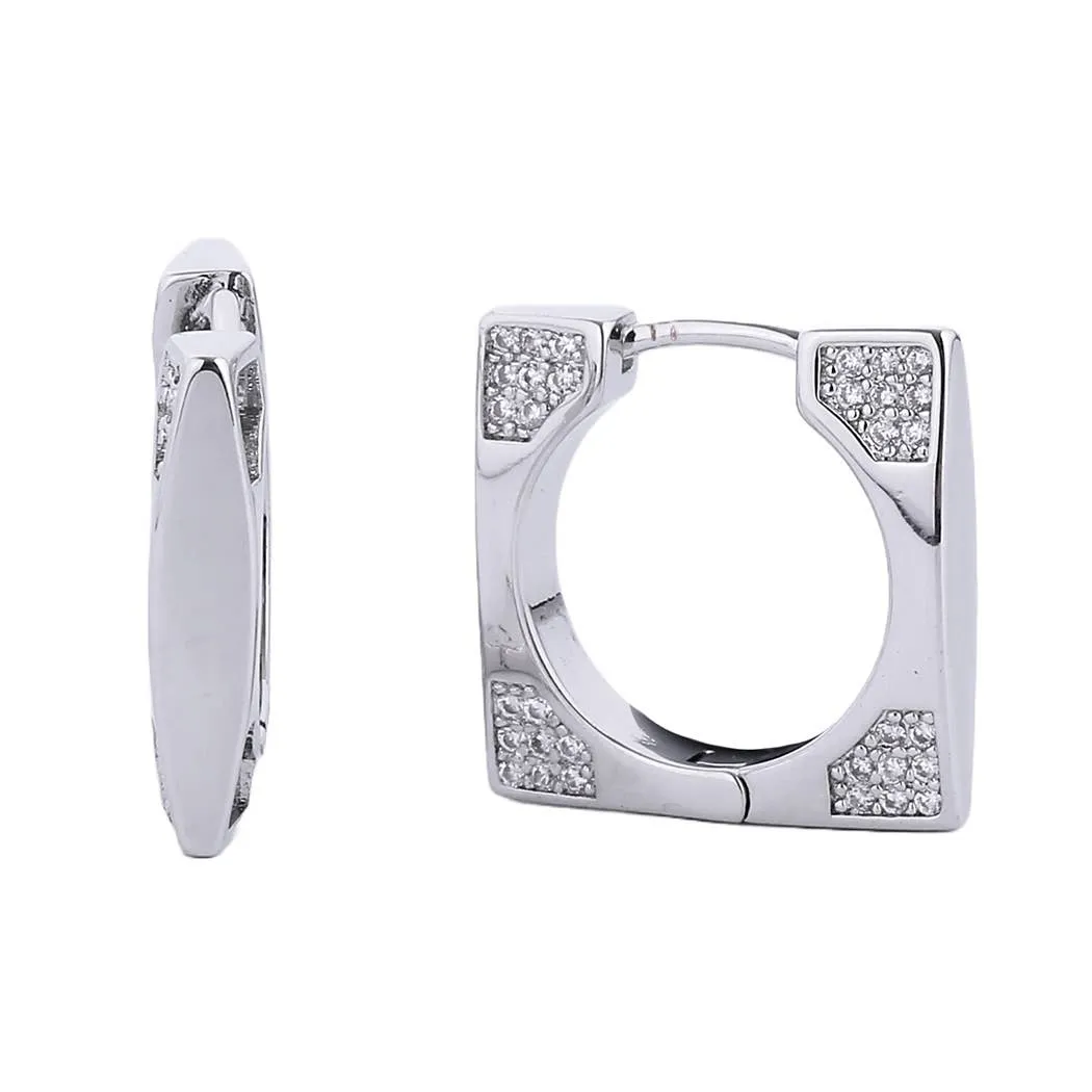 Geometric Hoop Earring