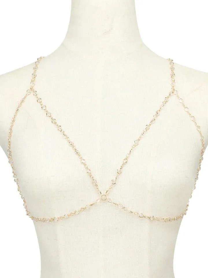 Golden Glory Body   Bra Chain