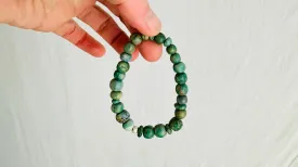 Guatemalita Beaded Bracelet. Sterling Silver. 2404