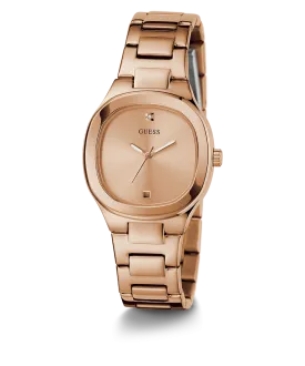 GUESS Ladies Rose Gold Tone Analog Watch