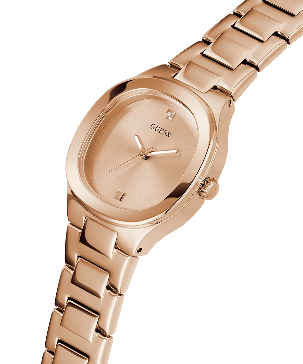 GUESS Ladies Rose Gold Tone Analog Watch