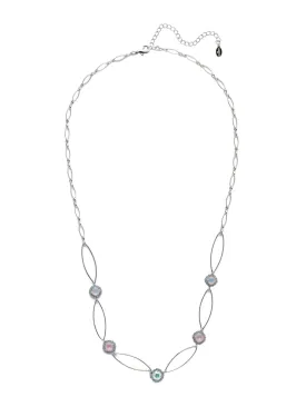 Haute Halo Oval Long Necklace - NEY13PDCCC