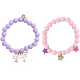 Henny & Coco - Ella Pink & Purple Girls Bracelet Set