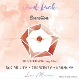 [Hexagon] Carnelian Bracelet