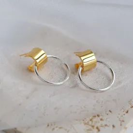 Hoop de Loop Geometric Drop Earrings