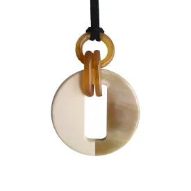 Jasmino Handmade Lock Pendant Necklace Fashion Jewelry For Women Made By Natural Buffalo Horn