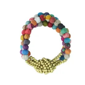 Kantha Golden Knot Bracelet