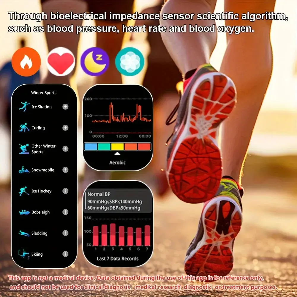LAXASFIT 2024 NEW Outdoor Sports Smart Watch Military Grade Rugged 100  Sports Mode Bluetooth Talk LED Flashlight Smart Watch