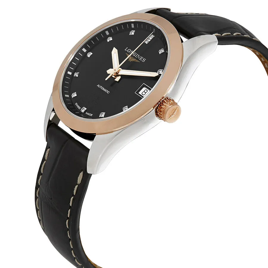 Longines Conquest Classic Black Dial Ladies Watch L2.385.5.58.3