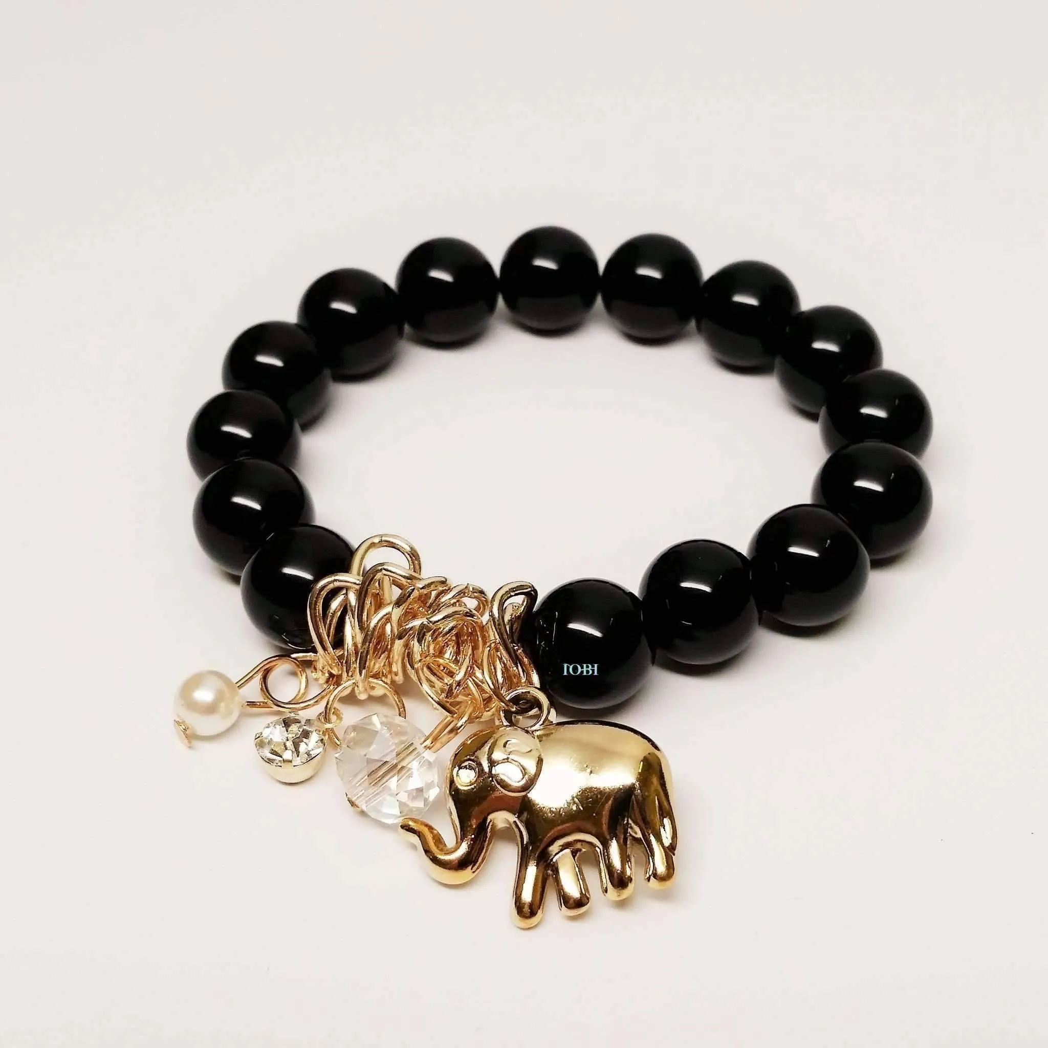 Lucky Elephant Charm Bead Bracelet - 2 Colors