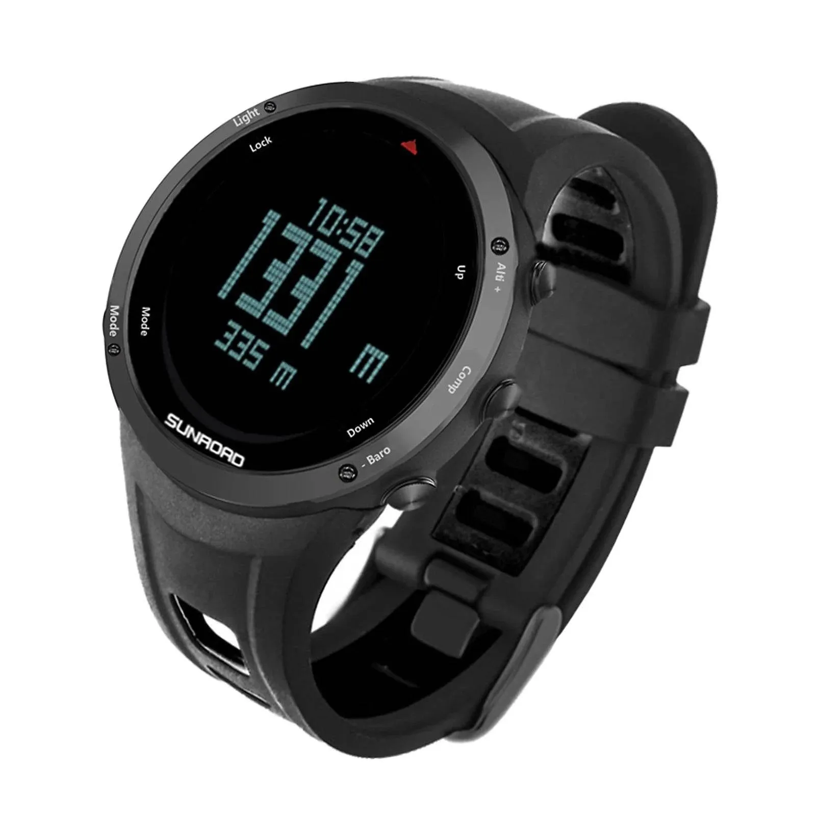 Men Digital Watch Barometer Altimeter Compass Thermometer 50m Waterproof Outdoor Sports Wristwatch for Mountaineering Running