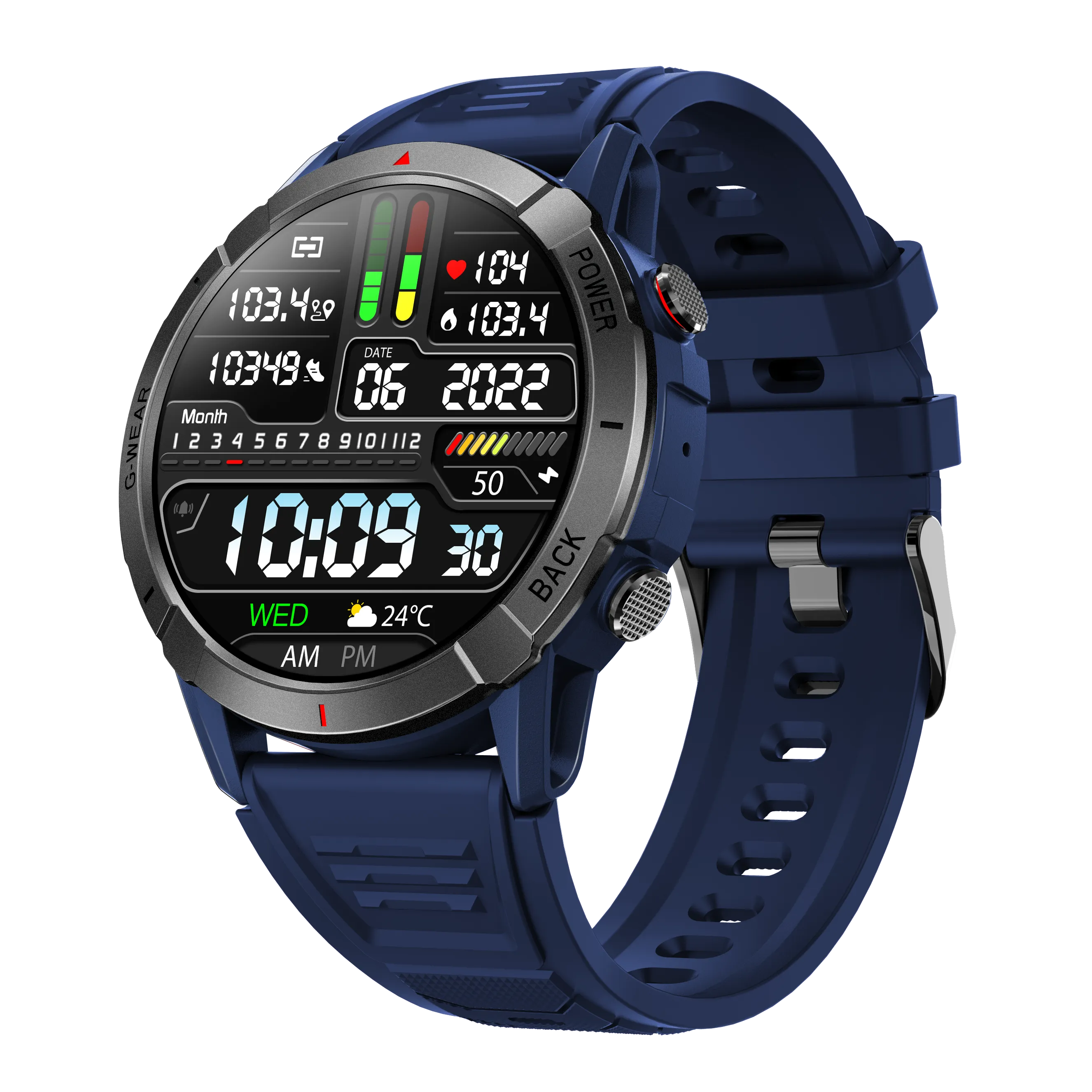 Military Smart Watches for Men with Bluetooth Call 1.43" AMOLED Always On Display Waterproof Rugged Outdoor Tactical Smartwatch with Heart Rate Blood Pressure Sleep Monitor Sports Fitness Watch