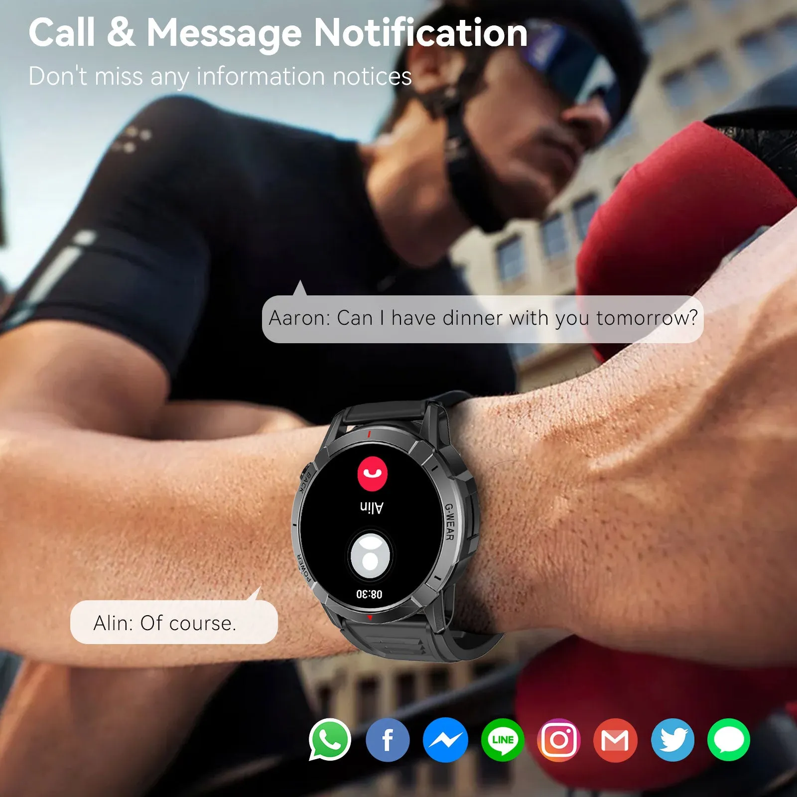 Military Smart Watches for Men with Bluetooth Call 1.43" AMOLED Always On Display Waterproof Rugged Outdoor Tactical Smartwatch with Heart Rate Blood Pressure Sleep Monitor Sports Fitness Watch