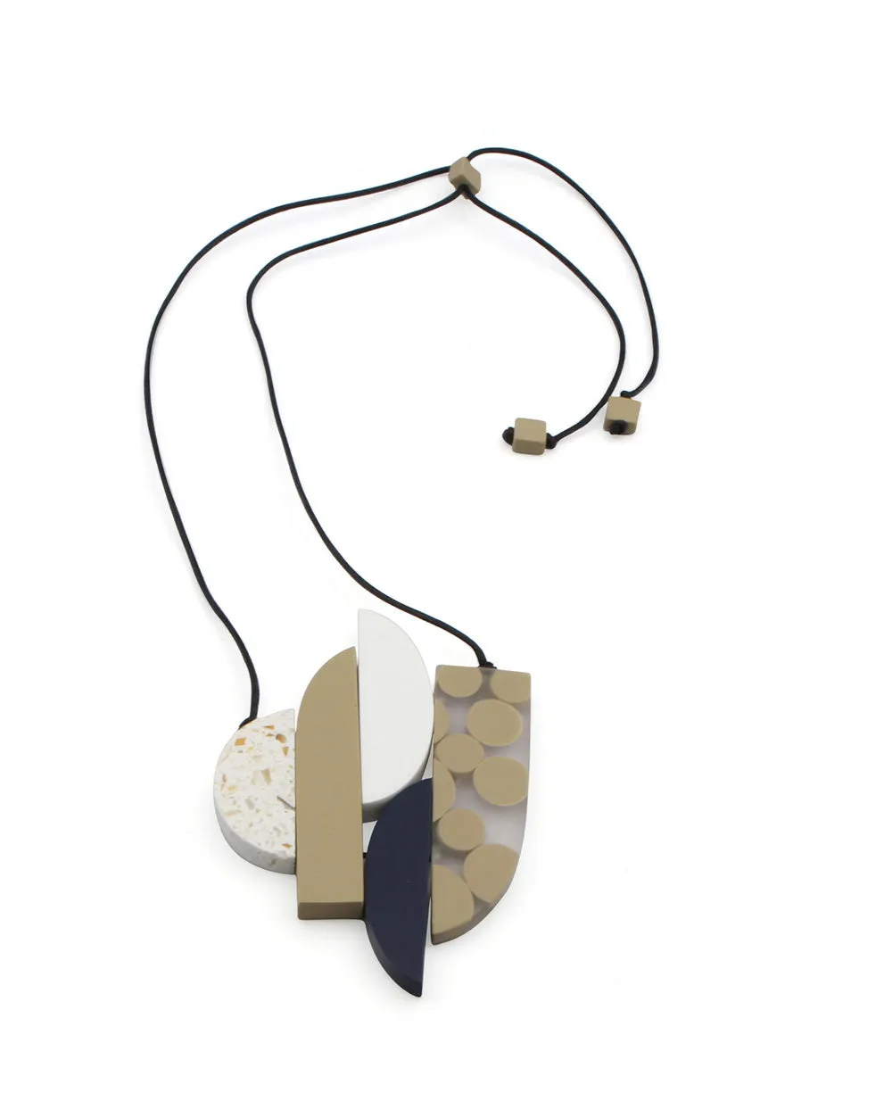 Modern Art Geometric Pendant Necklace