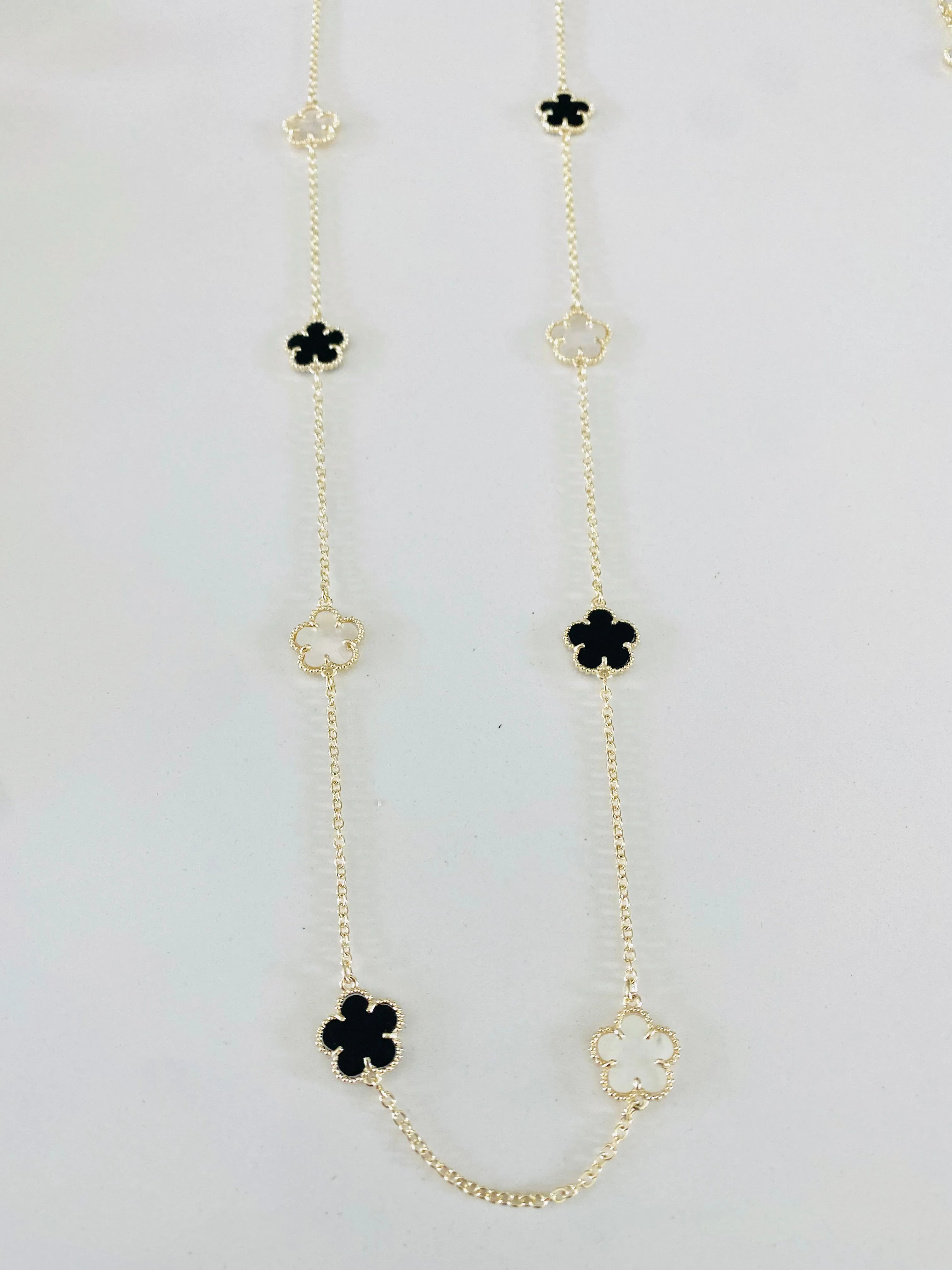 Multi Clover 36Inch Necklace