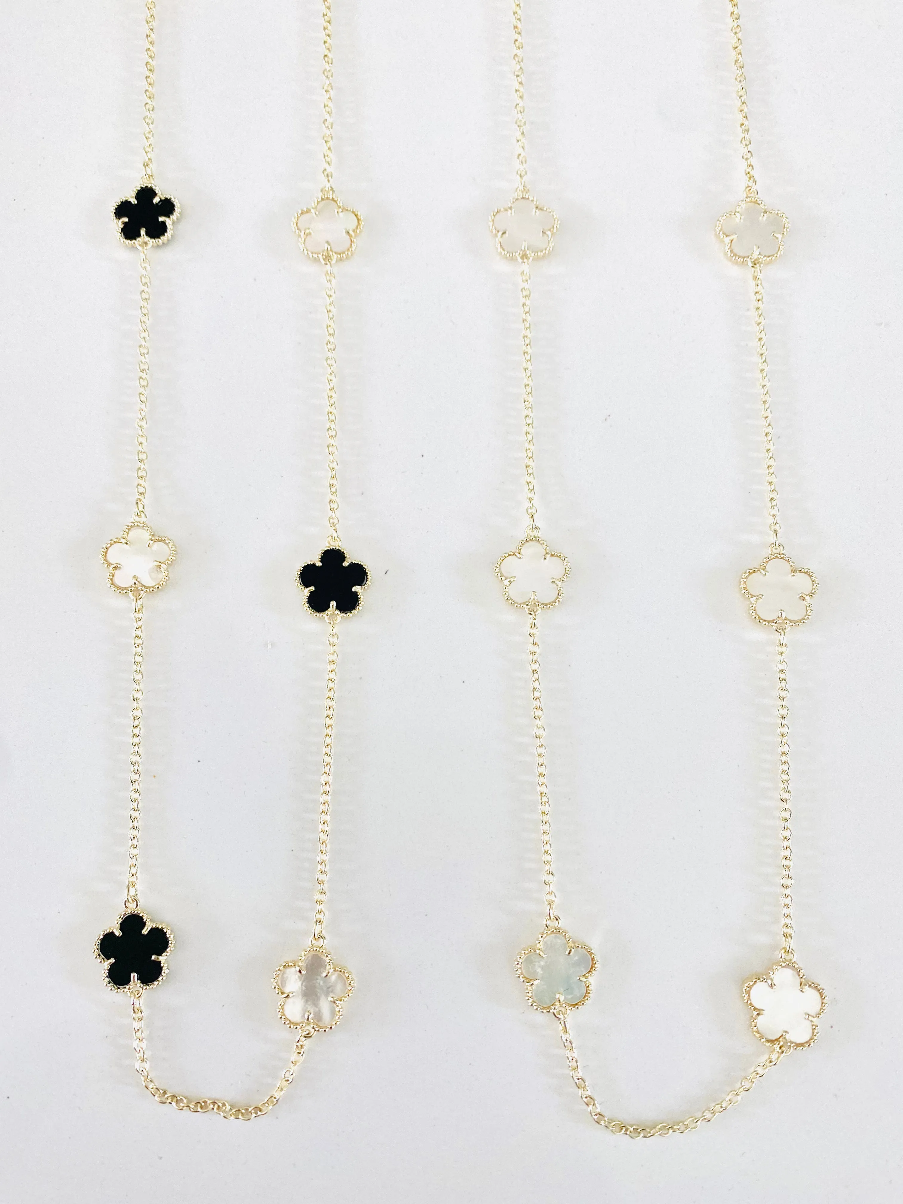 Multi Clover 36Inch Necklace