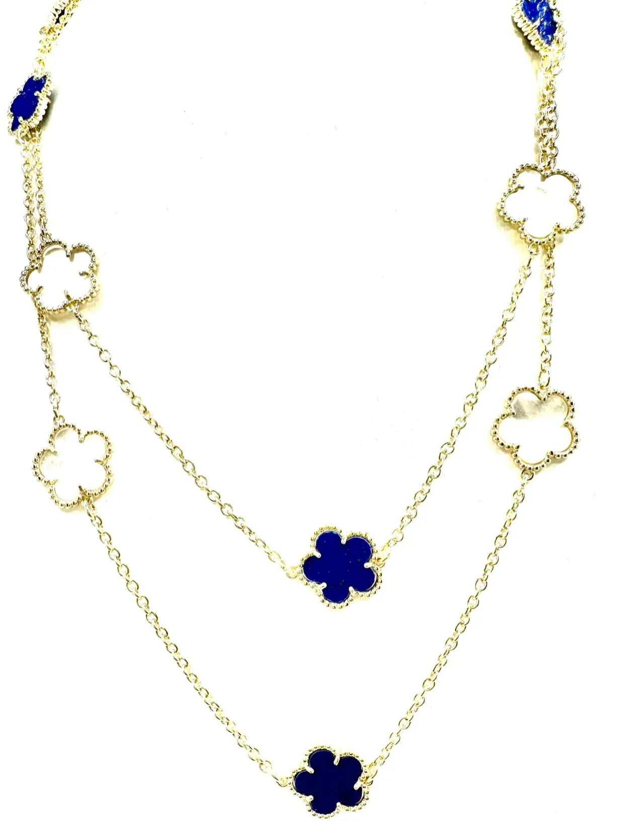 Multi Clover 36Inch Necklace
